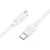 USB-C adatkábel, töltőkábel, USB-C-USB-C (USB Type-C), fehér, magas teljesítményű, 100W 5A 1m, Hoco X96