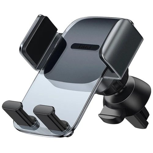 Autós mobiltelefon tartó, szellőzőnyílásra helyezhető, fekete, Baseus Easy Control SUYK000101