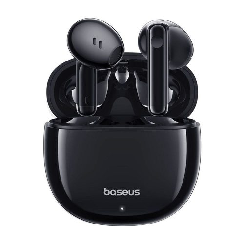 Vezeték nélküli fülhallgató, fekete, stereo bluetooth headset, töltőtokkal, Baseus Bowie E13