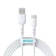 USB-A - USB-C kábel 1m 3A töltőkábel fehér, BWOO BO-X172C