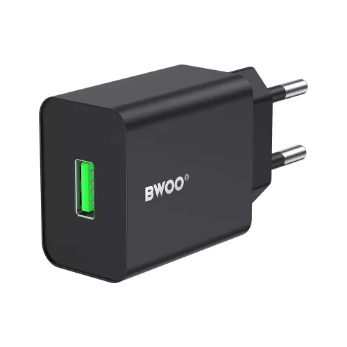 BWOO BO-CDA249 2.4A USB hálózati töltő adapter telefonhoz és táblagéphez