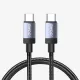 USB-C – USB-C kábel 1m 65W PD gyorstöltő töltőkábel, fekete – BWOO BO-X401CC