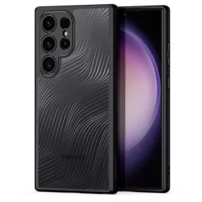   Samsung Galaxy S24 Ultra 5G hátlaptok, telefon tok, kamera védelemmel, műanyag, fekete, Dux Ducis Aimo