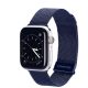 Apple Watch 4/5/6/7/8/9/SE/SE2 okosóra fém szíj, 42/44/45/49mm kompatibilis, kék, DUX DUCIS Milanese