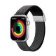 Apple Watch 4/5/6/7/8/9/SE/SE2 okosóra fonott szíj, 38/40/41mm kompatibilis, fekete, DUX DUCIS Mixture II