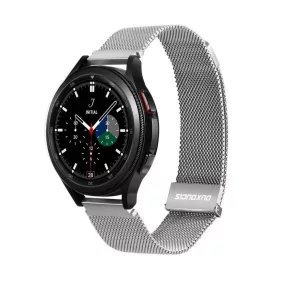   Okosóra fém szíj 20mm, Samsung Galaxy Watch/ Huawei Watch / Honor Watch kompatibilis, ezüst, DUX DUCIS Milanese