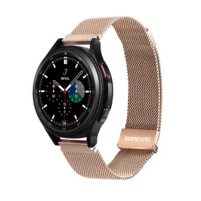   Okosóra fém szíj 20mm, Samsung Galaxy Watch/ Huawei Watch / Honor Watch kompatibilis, arany, DUX DUCIS Milanese