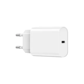   Hálózati töltőfej, adapter, USB-C (Type-C) port, gyorstöltő, PD 20W, fehér, WiWU Wi-U001