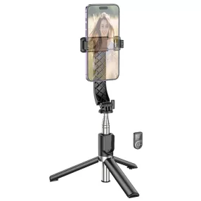   Selfie bot, tripod, bluetooth-os, vezeték nélküli, fekete, Hoco K20