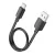 USB-C adatkábel, töltőkábel, USB-A - USB-C (USB Type-C), fekete, 27W 3A 25cm, Hoco X96
