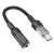 Hoco LS37 USB-C - 3.5 mm jack audió adapter DAC chippel, HiFi audio átalakító, fekete