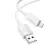 Micro USB adatkábel, töltőkábel, fehér, 2.4A 1m, Hoco X107