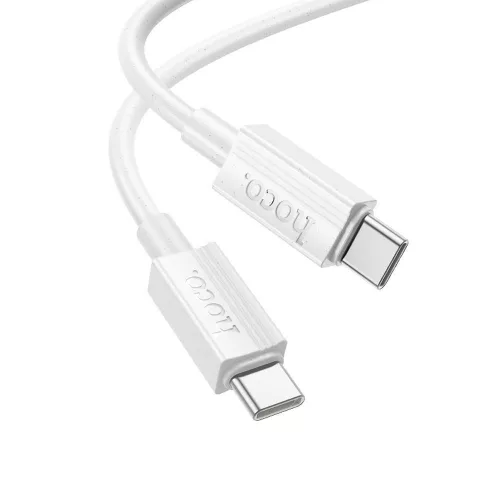 USB-C adatkábel, töltőkábel, USB-C-USB-C (USB Type-C), fehér, 60W 1m, Hoco X107