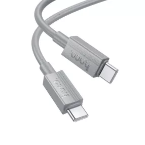   USB-C adatkábel, töltőkábel, USB-C-USB-C (USB Type-C), szürke, 60W 1m, Hoco X107