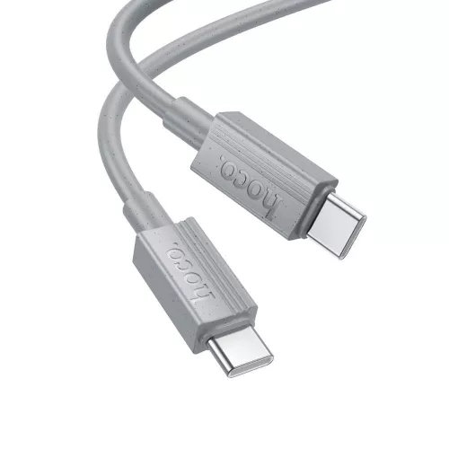 USB-C adatkábel, töltőkábel, USB-C-USB-C (USB Type-C), szürke, 60W 1m, Hoco X107