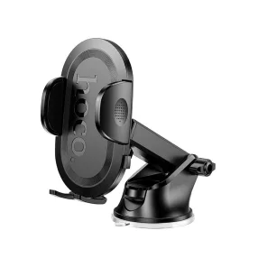   Tapadókorongos autós telefontartó szélvédőre és műszerfalra – teleszkópos kar, 360°, fekete – Hoco H54