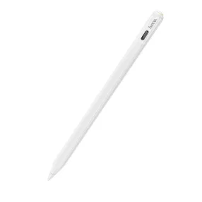   HOCO GM113 aktív kapacitív stylus ceruza iPadhez – mágneses tapadás, USB-C töltés, 130 mAh (iPad 2018+), fehér