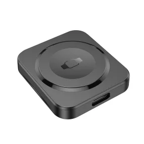   Apple Watch töltő vezeték nélküli 2.5W mágneses USB-C okosóra töltő, fekete, Hoco CQ16C