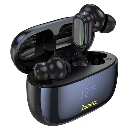 Bluetooth fülhallgató ANC + ENC zajszűréssel, TWS vezeték nélküli headset, 35 óra üzemidő, fekete, Hoco EQ20