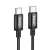 USB-C adatkábel, töltőkábel, USB-C - USB-C (USB Type-C), szövet bevonat, fekete, 60W 2m, Hoco X89