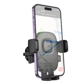   HOCO H75 autós telefontartó szellőzőrácsba – univerzális mobiltelefon tartó egykezes rögzítéssel