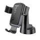 Autós mobiltelefon tartó, műszerfalra helyezhető, tapadókorongos, gravitációs, fekete, Hoco H81
