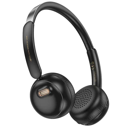 Bluetooth fejhallgató, vezeték nélküli, összecsukható, 30 óra üzemidő, Hoco W62