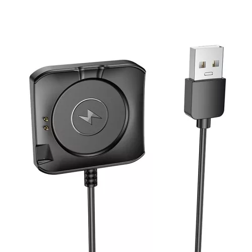 Hoco Y28 okosóra töltőkábel – mágneses USB-A töltő, 0,6 m, fekete