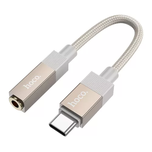 Hoco UPA32C USB-C → 3,5 mm jack audio adapter – DAC, Hi-Fi hangzás, arany