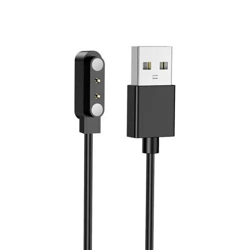 Hoco Y34 / Y37 / Y41 okosóra töltőkábel USB-A mágneses töltő 0,6m, fekete
