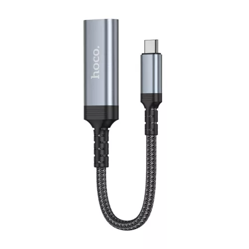 Hoco UA43A USB-C – HDMI (HDTV) adapter – 4K 30Hz, 0,2 m, fekete