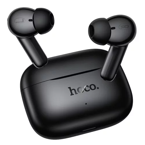 Bluetooth fülhallgató TWS – 30 óra üzemidő, vezeték nélküli headset töltőtokkal, fekete – Hoco EQ30