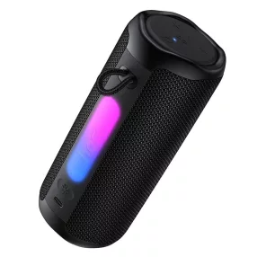   Hoco HC50 Bluetooth hangszóró 8W vezeték nélküli hangszóró, TWS, FM rádió, RGB világítás, fekete
