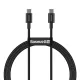 Baseus USB-C (Type-C) adatkábel, töltőkábel, gyorstöltő, fekete, 100W 5A 1m, Baseus Superior Series CATYS-B01