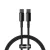 Baseus USB-C (Type-C) adatkábel, töltőkábel, fekete, szövet bevonat, 100W 2m, Macbook, laptophoz is jó, Baseus Tungsten