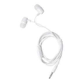   Vezetékes fülhallgató, stereo headset, 3.5 mm jack csatlakozóval, fehér, Pavareal PA-E67