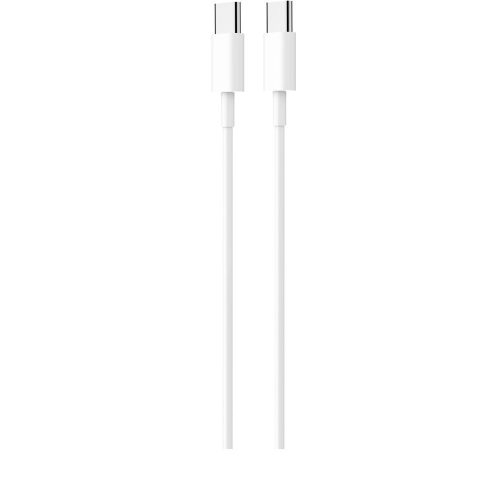 USB-C - USB-C (Type-C) adatkábel, töltőkábel, fehér, gyorstöltő, 65W 1m, Pavareal PA-X2