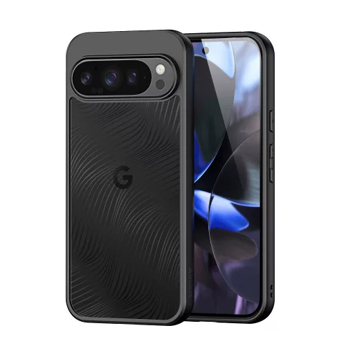 Google Pixel 10 Pro XL 5G hátlaptok, telefon tok, kamera védelemmel, műanyag, fekete, Dux Ducis Aimo