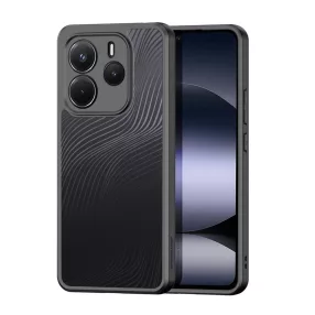   Xiaomi Redmi Note 14 4G hátlaptok, telefon tok, kamera védelemmel, műanyag, fekete, Dux Ducis Aimo (163.25 x 76.55 x 8.16mm)
