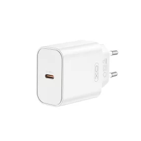   Hálózati töltőfej, adapter, USB-C (Type-C) port, gyorstöltő, PD 20W, fehér, XO CE32