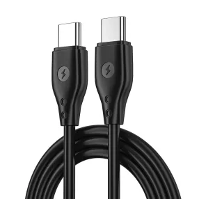   USB-C (Type-C) adatkábel, töltőkábel, PD gyorstöltő, fekete, 67W 1m, WIWU Wi-C002