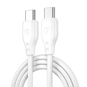   USB-C (Type-C) adatkábel, töltőkábel, PD gyorstöltő, fehér, 67W 1m, WIWU Wi-C002