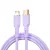 USB-C - Lightning kábel 1,2m 30W PD gyorstöltő töltőkábel lila szilikon, WiWU Wi-C018 C-L
