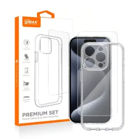   Samsung Galaxy A14 4G / A14 5G üvegfólia, tempered glass, előlapi, edzett, átlátszó tokkal, VMax