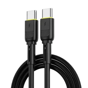   USB-C - USB-C kábel 1,2m 60W PD gyorstöltő töltőkábel fekete, Wiwu Wi-C034 C-C