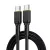USB-C - USB-C kábel 1,2m 60W PD gyorstöltő töltőkábel fekete, Wiwu Wi-C034 C-C