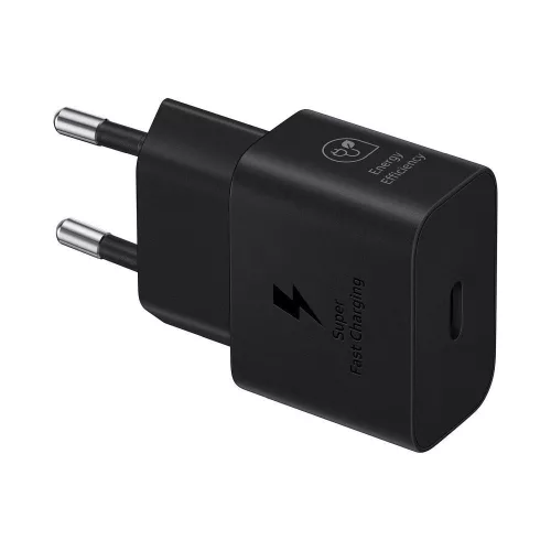 Samsung EP-T2510NBEGEU 25W USB-C gyorstöltő hálózati adapter – Super Fast Charging, fekete