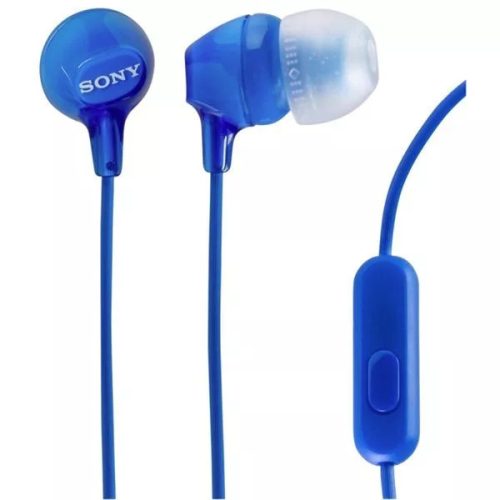 Sony MDR-EX15APWZ kék gyári stereo headset, fülhallgató 3,5 mm jack csatlakozóval