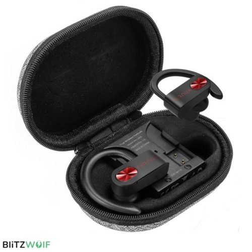 Blitzwolf AIRAUX AA-UM2 fekete vezeték nélküli (Wireless) stereo fülhallgató headset