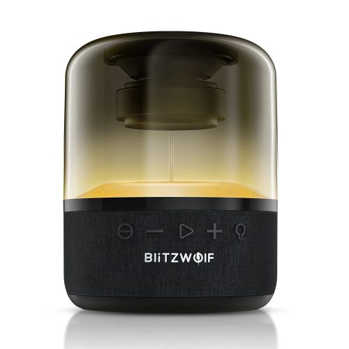 Blitzwolf bluetooth hangszóró, vezeték nélküli hangszóró, beépített világítással, 20W, fekete, Blitzwolf BW-AS4